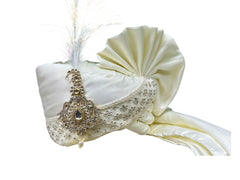 Hand-Tied Grand Couture Groom Pagdi with Embroidered Safa and  Kalgi