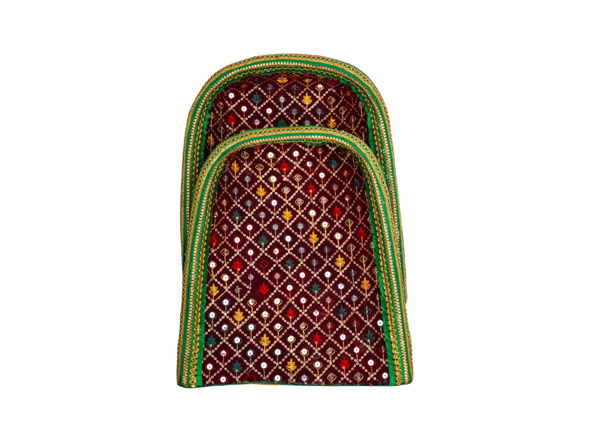 Zardozi Embroidered  Chaak - Maroon