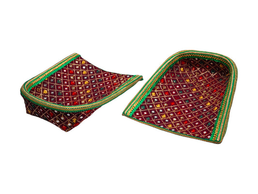 Zardozi Embroidered  Chaak - Maroon