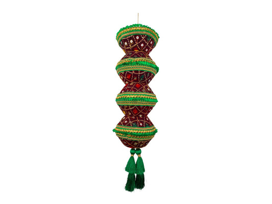 Zardozi handcrafted  manda - Maroon