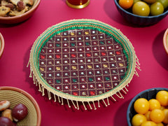 Royal festivity Teej Celebration Thaal Combo with Potli, Ladoo Box & Shagun Essentials
