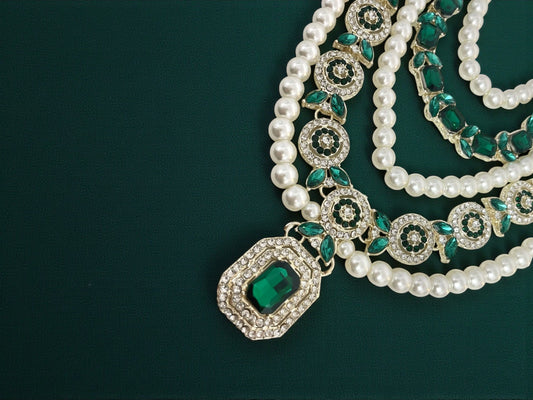 JB - Emerald Groom Mala - Green