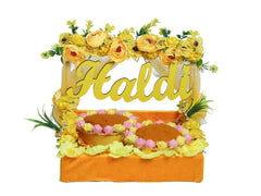 Floral Glow Haldi Platter