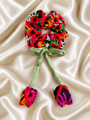 Navratri Multicolour Braided Hair Accessory – Traditional Garba Hair Ornament