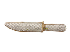 Elegant Ivory Embroidered Kataar