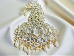 Peacock Glory Kalgi - White