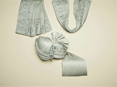 Royal Pistachio Green Groom’s Pagdi with Embroidered Safa & Beaded Kalgi