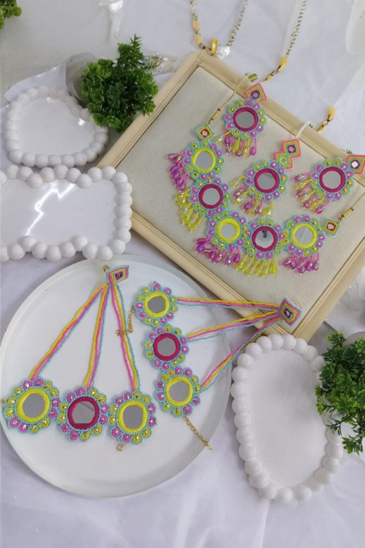 Rangrez Mirror Jewellery set