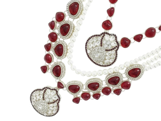 JB - Antique Groom Mala - Red