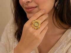 Floral Ring Watch – Vintage Statement Ring