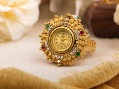 Floral Ring Watch – Vintage Statement Ring