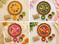 Royal Lotus Rakhi Celebration Set