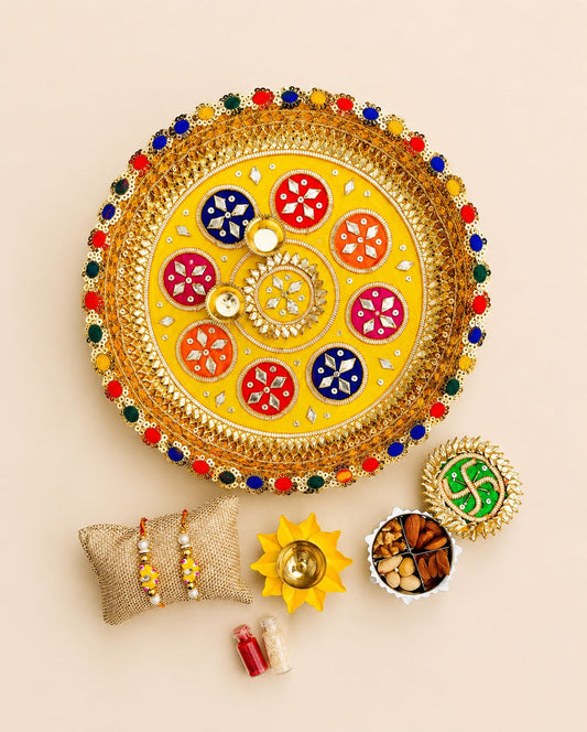 Royal Lotus Rakhi Celebration Set