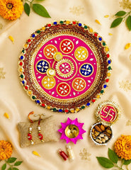 Royal Lotus Rakhi Celebration Set