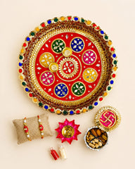 Royal Lotus Rakhi Celebration Set